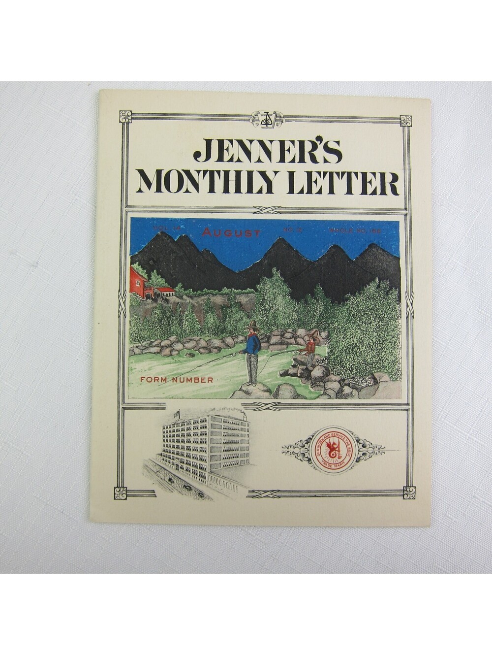 Jenner Co Steel & Copper Engraved Stationery Louisville KY Monthly Letter 1927
